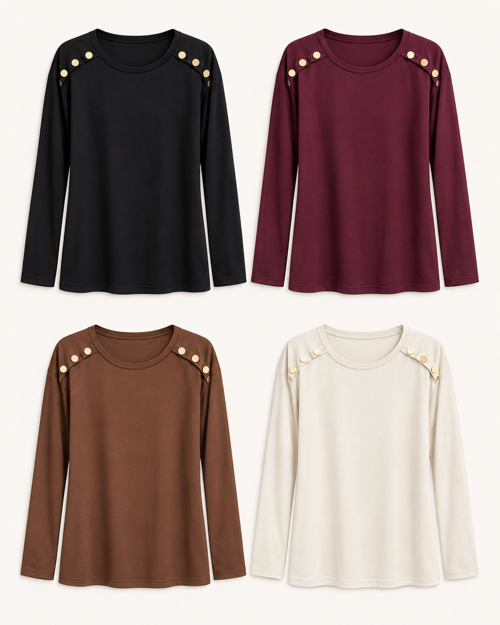 VTLS-0003 women's long-sleeve top, color options