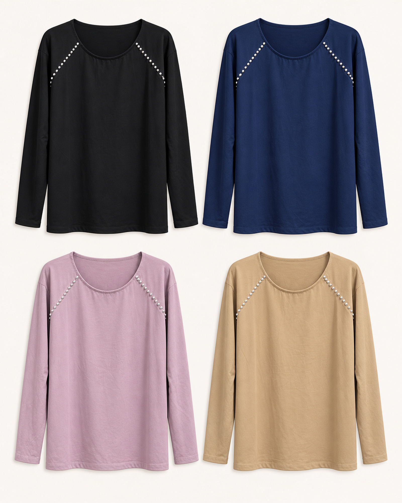Custom Women's Long-Sleeve Top VTLS-0004 — VTLS-0004 VTLS-0004 women's long-sleeve top, color options